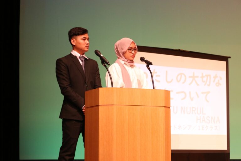 日本語スピーチ発表会が開催されました。 – 学校法人静岡国際言語学院